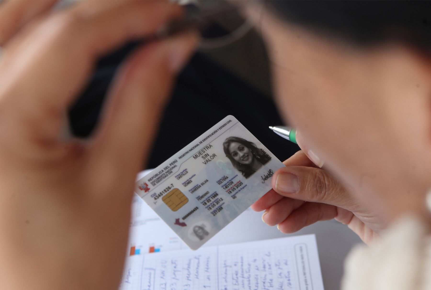 Documento de identidad para admisión